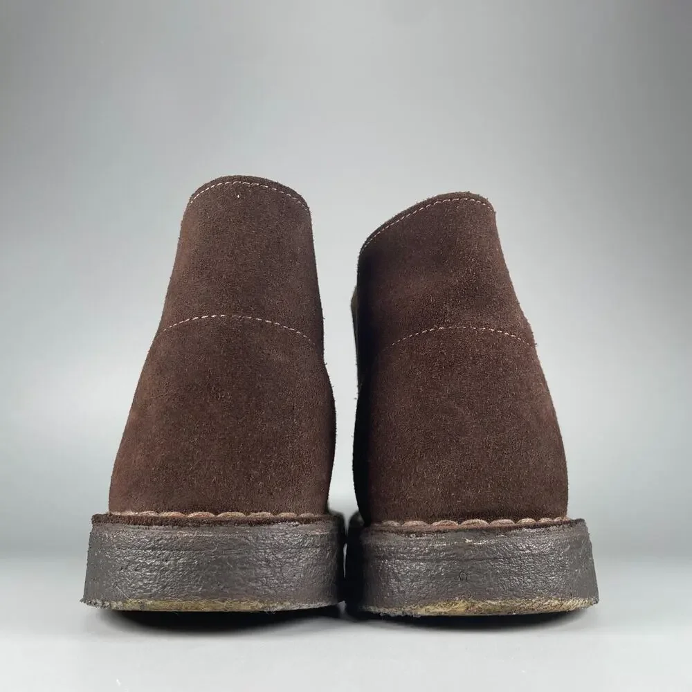 Clarks Men's Size 10 M Brown Suede Chukka Ankle Boots Lace Up Casual Walking GUC
